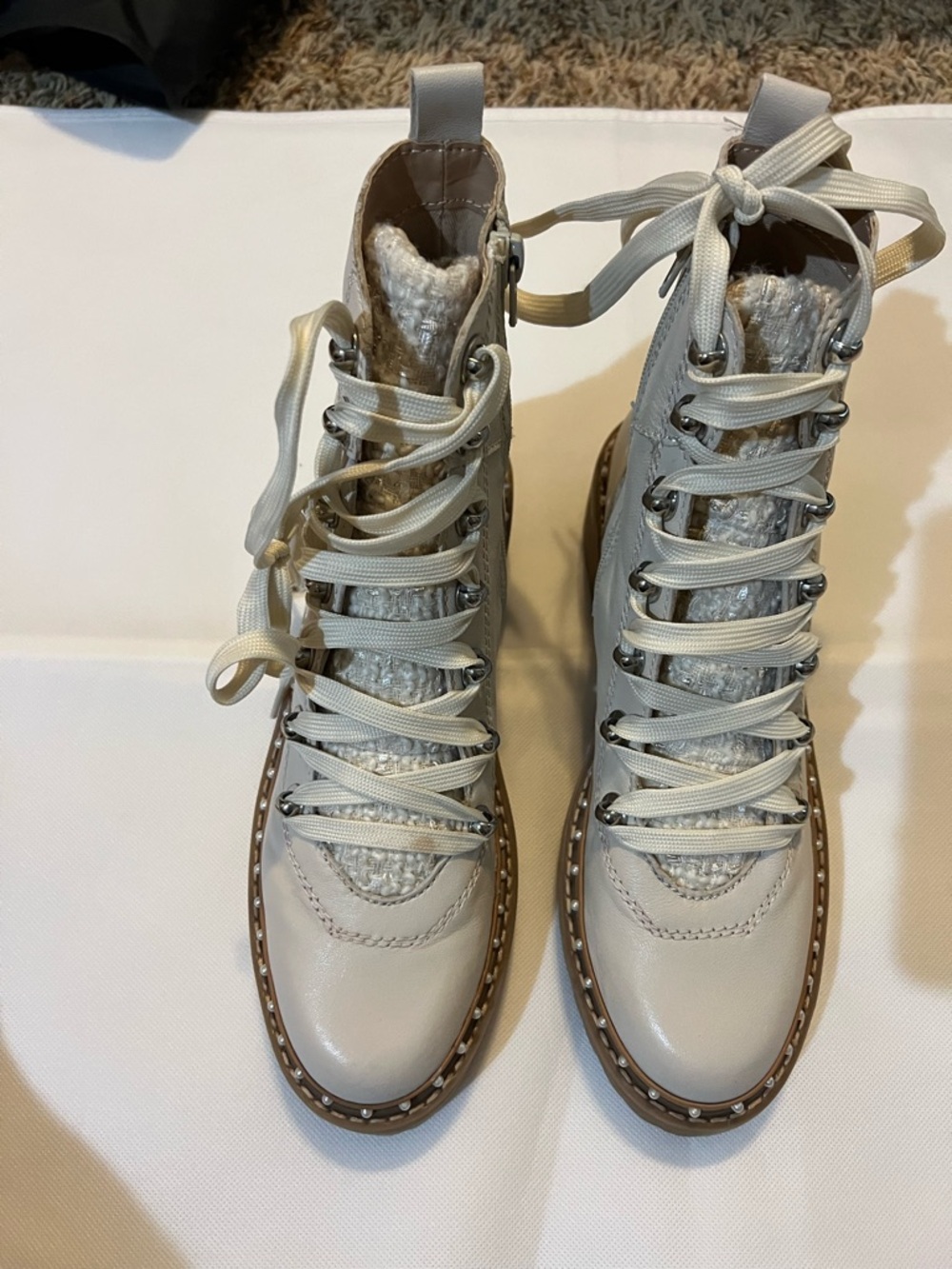 Steve Madden Rainier Boot in Bone Multi - Picture 7 of 8